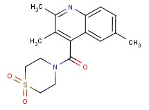 4-[(1,1-dioxido-4-thiomorpholinyl)carbonyl]-2,3,6-trimethylquinoline