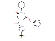 1-cyclohexyl-6-(3-pyridinylmethoxy)-4-{[3-(trifluoromethyl)-1H-pyrazol-5-yl]carbonyl}-1,4-diazepan-2-one