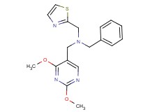N-benzyl-1-(2,4-dimethoxypyrimidin-5-yl)-N-(1,3-thiazol-2-ylmethyl)methanamine