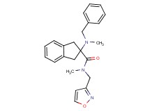 2-[benzyl(methyl)amino]-N-(3-isoxazolylmethyl)-N-methyl-2-indanecarboxamide