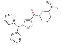 1-(1-{[1-(diphenylmethyl)-1H-1,2,3-triazol-4-yl]carbonyl}-3-piperidinyl)ethanone