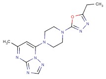7-[4-(5-ethyl-1,3,4-oxadiazol-2-yl)piperazin-1-yl]-5-methyl[1,2,4]triazolo[1,5-a]pyrimidine