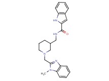 N-({1-[(1-methyl-1H-benzimidazol-2-yl)methyl]-3-piperidinyl}methyl)-1H-indole-2-carboxamide