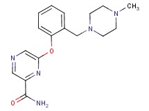 6-{2-[(4-methylpiperazin-1-yl)methyl]phenoxy}pyrazine-2-carboxamide