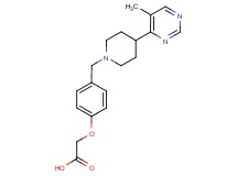 (4-{[4-(5-methylpyrimidin-4-yl)piperidin-1-yl]methyl}phenoxy)acetic acid
