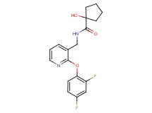 N-{[2-(2,4-difluorophenoxy)pyridin-3-yl]methyl}-1-hydroxycyclopentanecarboxamide