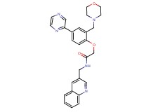 2-[2-(4-morpholinylmethyl)-4-(2-pyrazinyl)phenoxy]-N-(3-quinolinylmethyl)acetamide