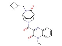 3-{[(1S*,5R*)-6-(cyclobutylmethyl)-7-oxo-3,6-diazabicyclo[3.2.2]non-3-yl]carbonyl}-1-methylquinoxalin-2(1H)-one