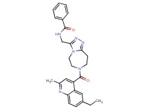 N-({7-[(6-ethyl-2-methyl-4-quinolinyl)carbonyl]-6,7,8,9-tetrahydro-5H-[1,2,4]triazolo[4,3-d][1,4]diazepin-3-yl}methyl)benzamide