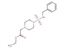 ethyl {4-[(benzylamino)sulfonyl]piperazin-1-yl}acetate