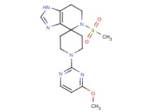 1'-(4-methoxypyrimidin-2-yl)-5-(methylsulfonyl)-1,5,6,7-tetrahydrospiro[imidazo[4,5-c]pyridine-4,4'-piperidine]