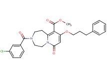 methyl 3-(3-chlorobenzoyl)-7-oxo-9-(3-phenylpropoxy)-1,2,3,4,5,7-hexahydropyrido[1,2-d][1,4]diazepine-10-carboxylate