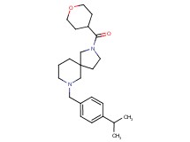 7-(4-isopropylbenzyl)-2-(tetrahydro-2H-pyran-4-ylcarbonyl)-2,7-diazaspiro[4.5]decane