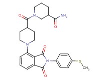 1-[(1-{2-[4-(methylthio)phenyl]-1,3-dioxo-2,3-dihydro-1H-isoindol-4-yl}-4-piperidinyl)carbonyl]-3-piperidinecarboxamide