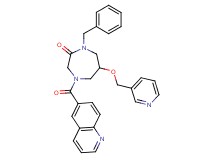 1-benzyl-6-(3-pyridinylmethoxy)-4-(6-quinolinylcarbonyl)-1,4-diazepan-2-one