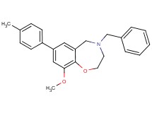 4-benzyl-9-methoxy-7-(4-methylphenyl)-2,3,4,5-tetrahydro-1,4-benzoxazepine