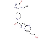 4-ethyl-5-(1-{[6-(2-hydroxyethyl)pyrazolo[1,5-a]pyrimidin-2-yl]carbonyl}piperidin-4-yl)-2,4-dihydro-3H-1,2,4-triazol-3-one