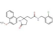 N-(2-chlorobenzyl)-3-{2-[(4-methoxy-1-naphthyl)methyl]-5-oxo-2-pyrrolidinyl}propanamide