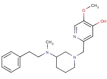 5-methoxy-2-({3-[methyl(2-phenylethyl)amino]-1-piperidinyl}methyl)-4-pyridinol dihydrochloride