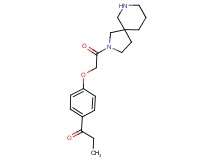1-{4-[2-(2,7-diazaspiro[4.5]dec-2-yl)-2-oxoethoxy]phenyl}propan-1-one