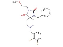 1-benzyl-8-(2,3-difluorobenzyl)-3-(2-methoxyethyl)-1,3,8-triazaspiro[4.5]decane-2,4-dione
