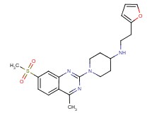 N-[2-(2-furyl)ethyl]-1-[4-methyl-7-(methylsulfonyl)-2-quinazolinyl]-4-piperidinamine