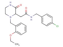 N-(4-chlorobenzyl)-2-[1-(2-ethoxybenzyl)-3-oxo-2-piperazinyl]acetamide