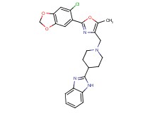 2-(1-{[2-(6-chloro-1,3-benzodioxol-5-yl)-5-methyl-1,3-oxazol-4-yl]methyl}-4-piperidinyl)-1H-benzimidazole