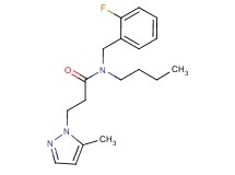 N-butyl-N-(2-fluorobenzyl)-3-(5-methyl-1H-pyrazol-1-yl)propanamide