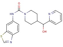 N-1,3-benzothiazol-6-yl-4-[hydroxy(pyridin-2-yl)methyl]piperidine-1-carboxamide