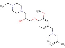 1-(4-{[ethyl(2-methyl-2-propen-1-yl)amino]methyl}-2-methoxyphenoxy)-3-(4-ethyl-1-piperazinyl)-2-propanol