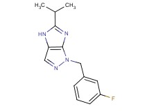 1-(3-fluorobenzyl)-5-isopropyl-1,4-dihydroimidazo[4,5-c]pyrazole