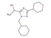 1-[1-(cyclohexylmethyl)-3-(tetrahydro-2H-pyran-4-yl)-1H-1,2,4-triazol-5-yl]ethanol