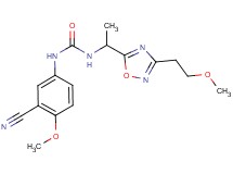 N-(3-cyano-4-methoxyphenyl)-N'-{1-[3-(2-methoxyethyl)-1,2,4-oxadiazol-5-yl]ethyl}urea