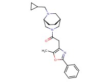 (1R*,5R*)-6-(cyclopropylmethyl)-3-[(5-methyl-2-phenyl-1,3-oxazol-4-yl)acetyl]-3,6-diazabicyclo[3.2.2]nonane