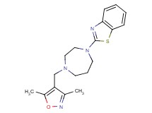 2-{4-[(3,5-dimethylisoxazol-4-yl)methyl]-1,4-diazepan-1-yl}-1,3-benzothiazole