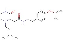 N-[2-(4-isopropoxyphenyl)ethyl]-2-[1-(3-methylbutyl)-3-oxo-2-piperazinyl]acetamide