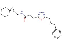 3-[5-(3-phenylpropyl)-1,3,4-oxadiazol-2-yl]-N-(spiro[2.5]oct-1-ylmethyl)propanamide