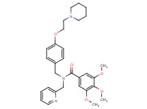 3,4,5-trimethoxy-N-{4-[2-(1-piperidinyl)ethoxy]benzyl}-N-(2-pyridinylmethyl)benzamide