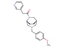 (1S*,5R*)-3-(4-methoxybenzyl)-6-(3-pyridinylacetyl)-3,6-diazabicyclo[3.2.2]nonane