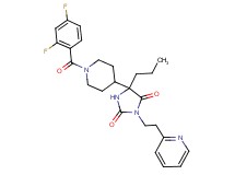 5-[1-(2,4-difluorobenzoyl)-4-piperidinyl]-5-propyl-3-[2-(2-pyridinyl)ethyl]-2,4-imidazolidinedione