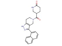 5-{[3-(1-naphthyl)-1,4,6,7-tetrahydro-5H-pyrazolo[4,3-c]pyridin-5-yl]carbonyl}piperidin-2-one