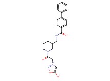 3-[2-(3-{[(4-biphenylylcarbonyl)amino]methyl}-1-piperidinyl)-2-oxoethyl]-1,2,3-oxadiazol-3-ium-5-olate