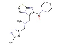 N-methyl-1-(5-methyl-1H-pyrazol-3-yl)-N-{[6-(piperidin-1-ylcarbonyl)imidazo[2,1-b][1,3]thiazol-5-yl]methyl}methanamine