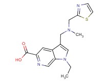 1-ethyl-3-{[methyl(1,3-thiazol-2-ylmethyl)amino]methyl}-1H-pyrrolo[2,3-c]pyridine-5-carboxylic acid