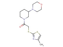 4-(1-{[(4-methyl-1,3-thiazol-2-yl)thio]acetyl}-3-piperidinyl)morpholine