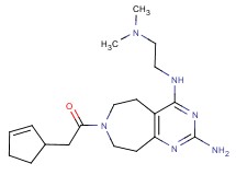 7-(cyclopent-2-en-1-ylacetyl)-N~4~-[2-(dimethylamino)ethyl]-6,7,8,9-tetrahydro-5H-pyrimido[4,5-d]azepine-2,4-diamine