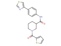 N-[4-(1,3-thiazol-4-yl)phenyl]-1-(2-thienylcarbonyl)-3-piperidinecarboxamide