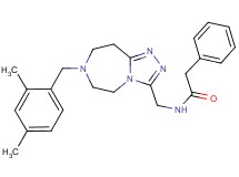 N-{[7-(2,4-dimethylbenzyl)-6,7,8,9-tetrahydro-5H-[1,2,4]triazolo[4,3-d][1,4]diazepin-3-yl]methyl}-2-phenylacetamide