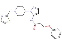 3-phenoxy-N-{1-[1-(1,3-thiazol-2-ylmethyl)-4-piperidinyl]-1H-pyrazol-5-yl}propanamide